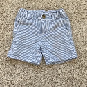 Janie and Jack Blue Pinstripe Shorts